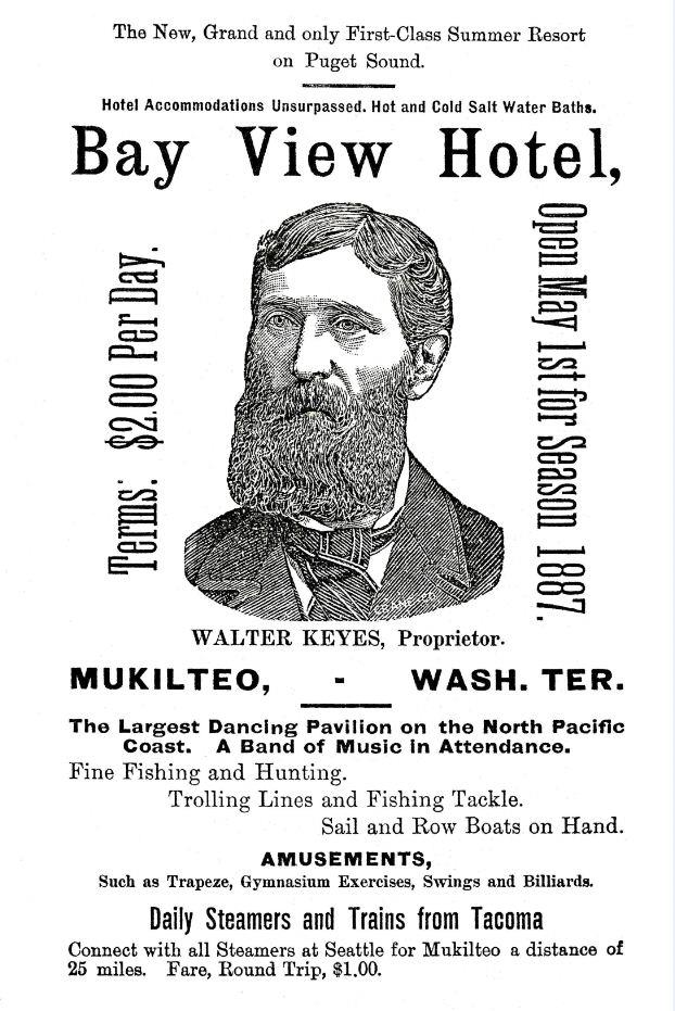 1887 Advertisement for the Bay View Hotel