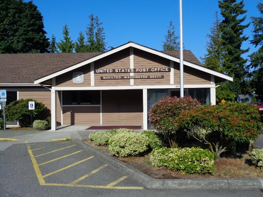 Current Post Office dedicated in 1991 on Mukilteo Speedway